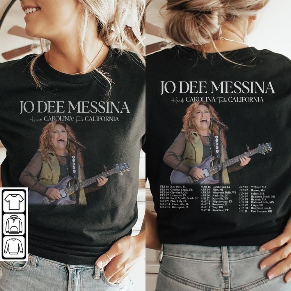 Jo Dee Messina Music Shirt Jo Dee Messina Tour Heads Carolina 2 Sided - Picture 1 of 4